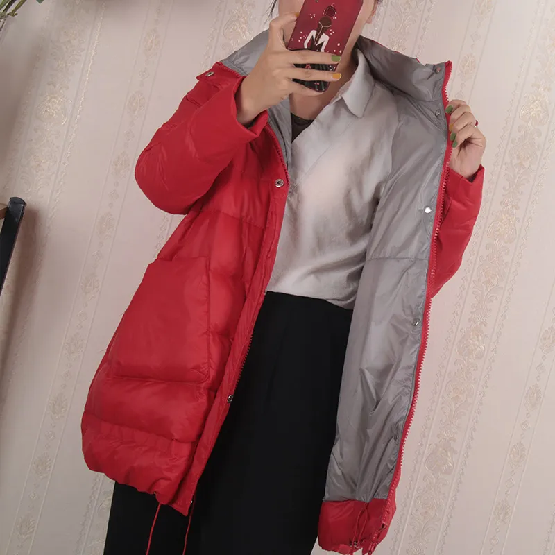 Compra Chaqueta Para Mujer De Marcas Chaquetas De Invierno De Las Mujeres  De Corea De La Personalidad De Bolsillo De Gran Tamaño Mujer Chaquetas Para  Mujer De Largo Abajo De La Chaqueta