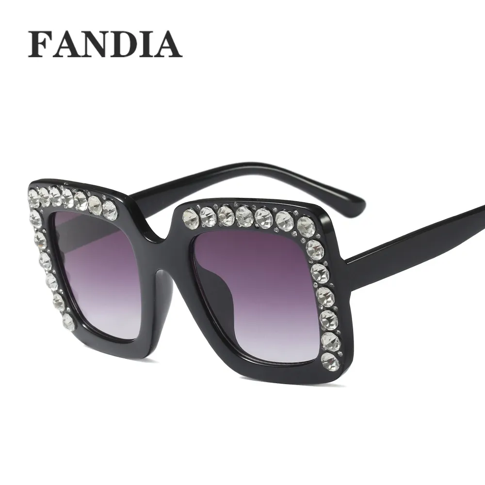 2024 Rhinestone Kids Sunglasses Square Sun Glasses for Boys Girls
