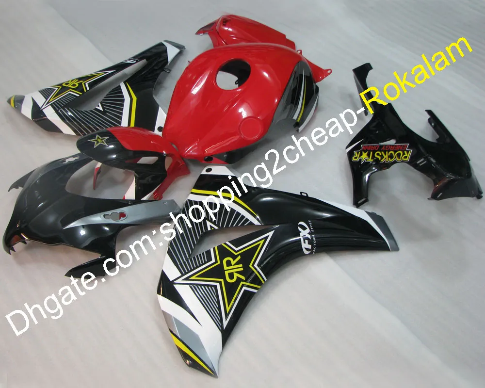 Para Honda Body Cowl CBR1000RR CBR 1000 2009 2009 2010 CBR1000 RR Bodywork Vermelho Black Beating Feening (moldagem por injeção)