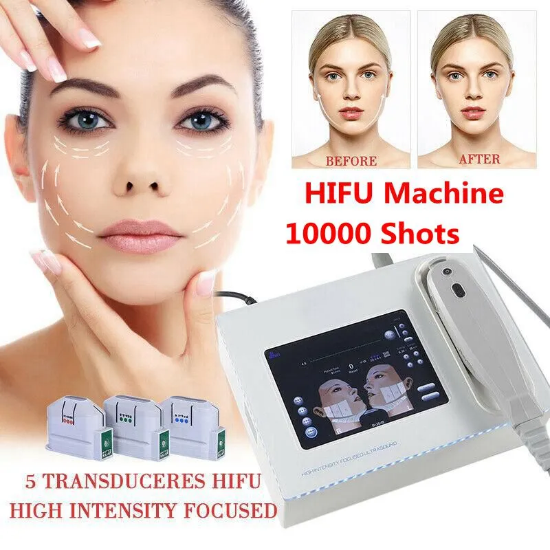 Portable Hifu Machine High Intensity Focused Ultrasound Face Lift wrinkle removal skin tightening Body Slimming Spa