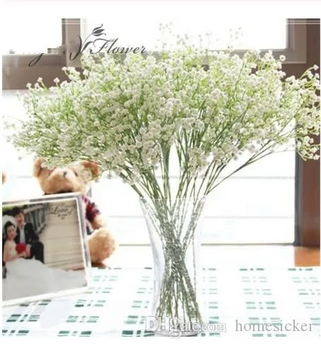 58cm 소박한 인공 꽃 interspersion 홈 테이블 결혼식 용 꽃 플라스틱 Gypsophila의 babysbreath에 장식을 mantianxing