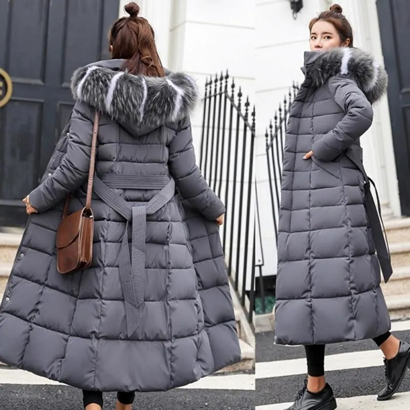 Las Mujeres De Invierno Por La Chaqueta Larga Con Capucha 2018 Moda Nieve Ropa De Invierno Escudo De Manga Larga De Algodón Abrigos Esquimales Abajo Acolchado Para La Hembra # 1124 DT191030 De 47,65 | DHgate