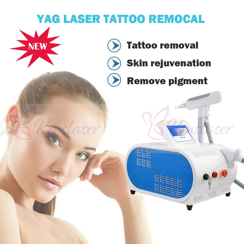Ny modell bra effekter nd yag laser tatuering borttagning skönhetsutrustning svart docka behandling gratis frakt