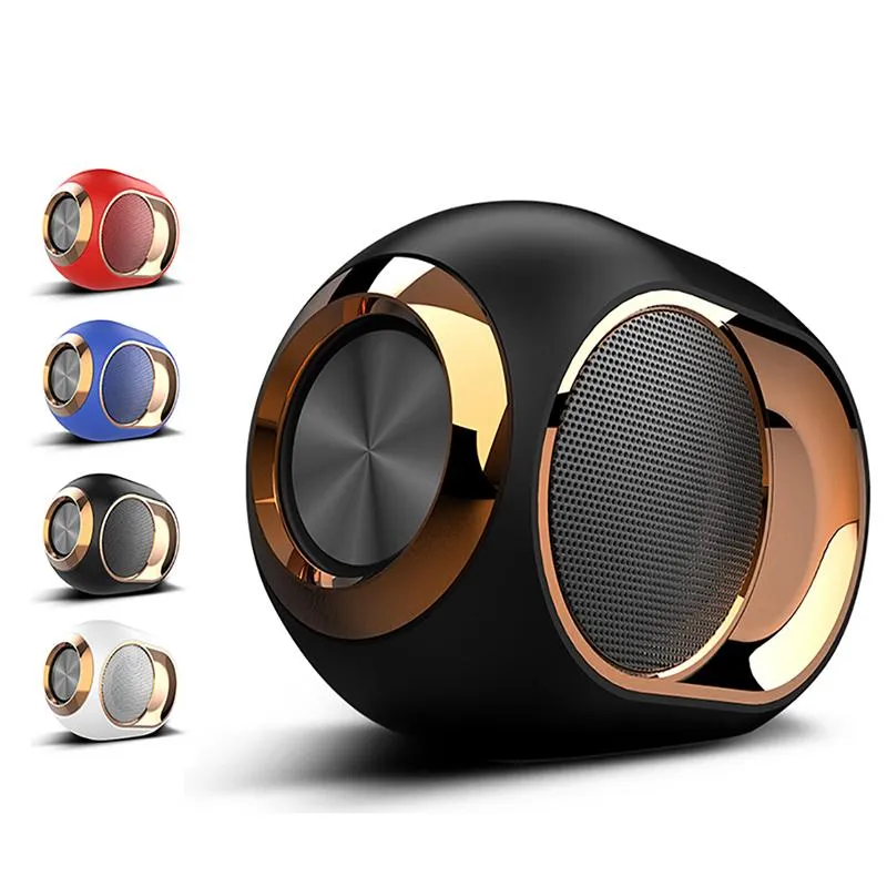 Music Speakers Bluetooth Portable Wireless Speaker Stereo Surround Super HIFI Soundbar with TF Card 3.5mm Aux Cable Play Music