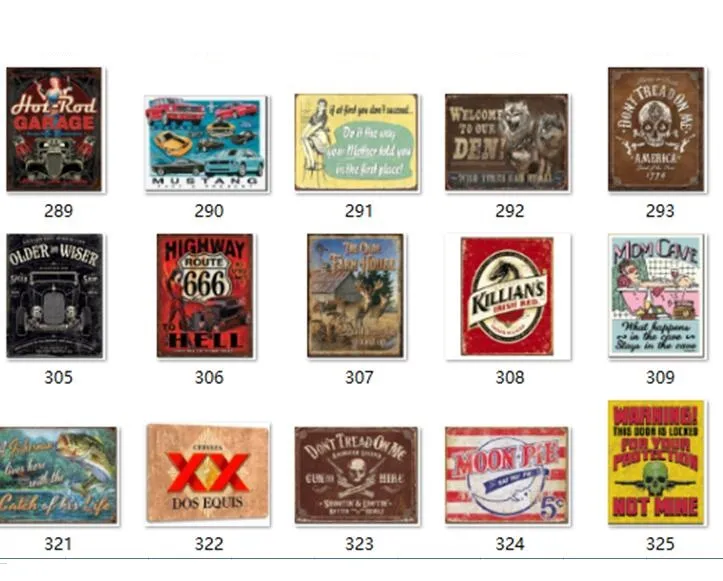 Tin Sign Targa Decorativa Vintage In Alluminio – Formato A5 (20x15 Cm), Multicolore, Per Bar E Pub