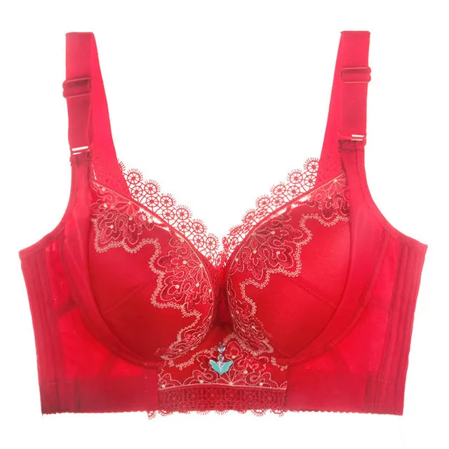 Womens Plus Size Bras C D E Cup Wire Free Lace Sexy Bra Brassiere Ladies  Bras 34 36 38 40 42 44 46 48CDE Good Quality Underwear From Topclothes1986,  $14.21