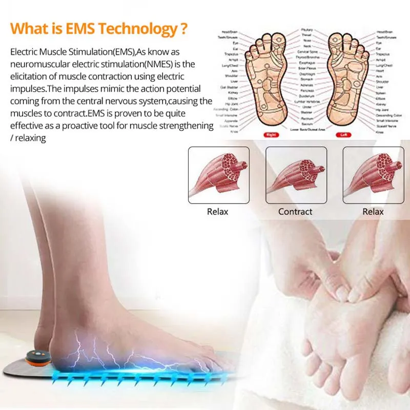 Masajeador de pies EMS pulsos electricos - Contra el Estrés