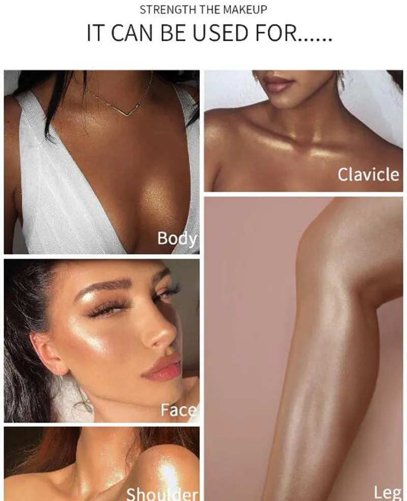 Highlighter Glow Body Shine Brown Tanning Cream Shimmer Highlighter Bronzer Spray Brightening For Body Face Liquid Highliter4580825