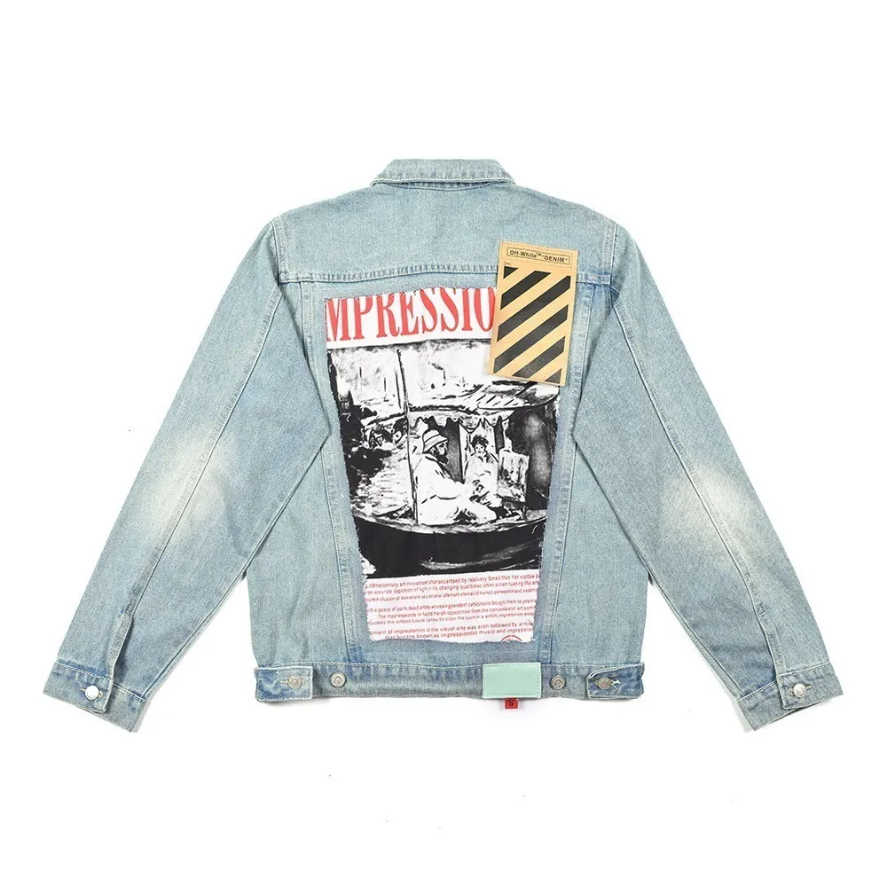 Back sales print jacket