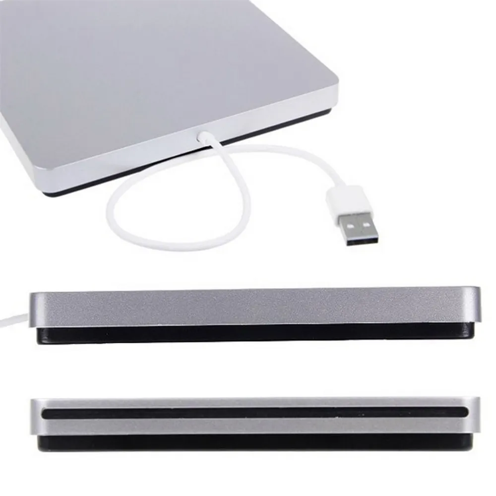 Freeshipping USB Extern Slot i DVD CD-enhet Burner SuperDrive för Apple MacBook Air Pro bekvämlighet för dig att spela musikfilmer