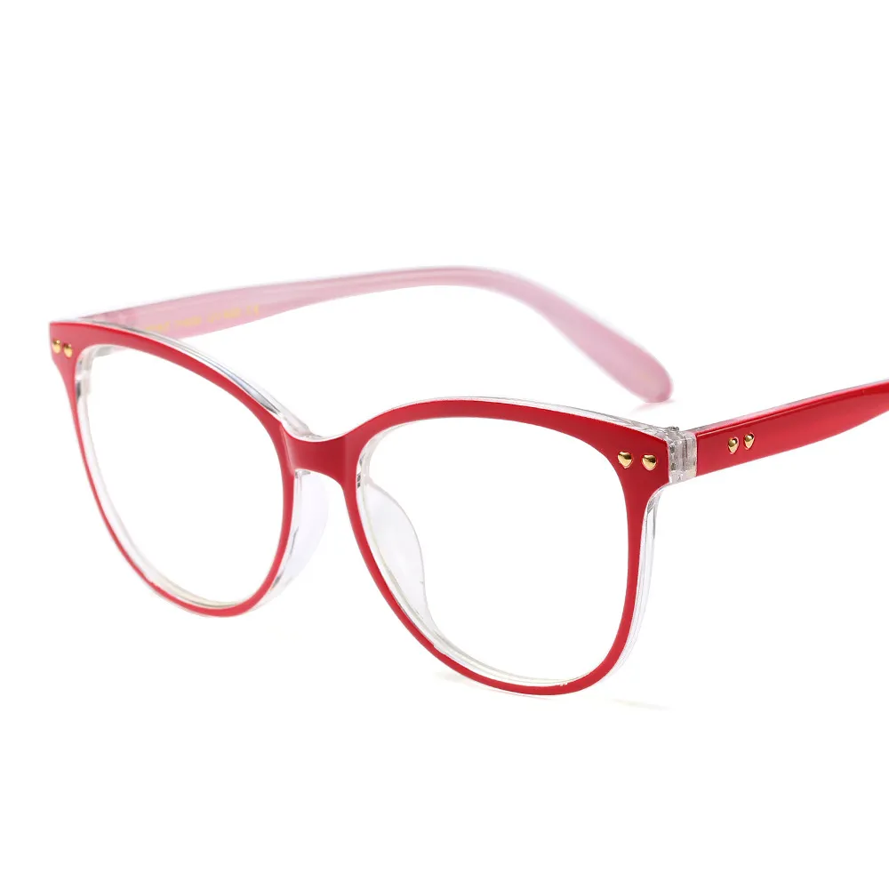 Gros-Mode Femmes Lunettes Cadres Femme Grand Cadre De Lunettes Optique Ronde Lentille Claire Myopie Pescription Spectacles