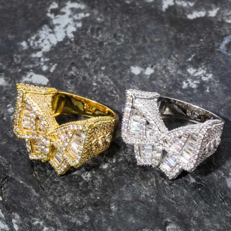 Asap Butterfly Ring Hip Hop Zircon Iced Out Bling Rapper Jewelry