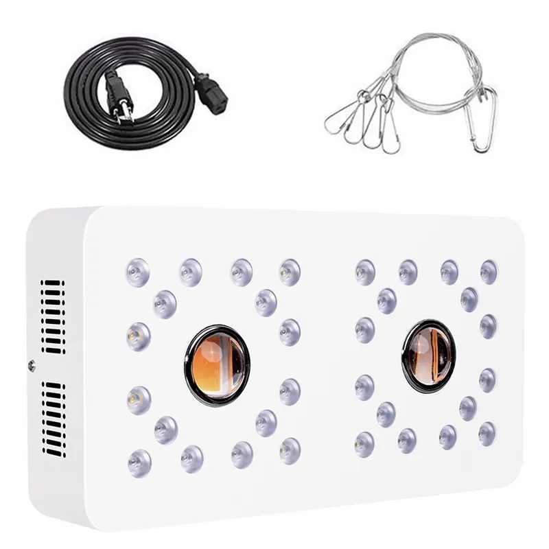 1000W COB LED Grow Light 100-265V Pełny spektrum Dwuosobowy przełącznik Ściemnialny Grow Lampa Do Krycia Rosną Rośliny Namiotowe Kwiat