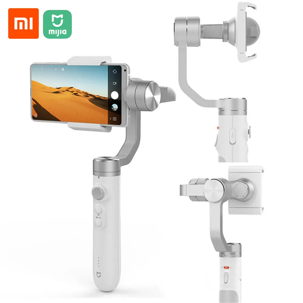 Xiaomi Mijia Handheld Gimbal Stabilizer 3 Eixo Smartphone Gimbal 5000mAh Bateria para Ação Celular Celular SJYT01FM de Xiaomi Youpin