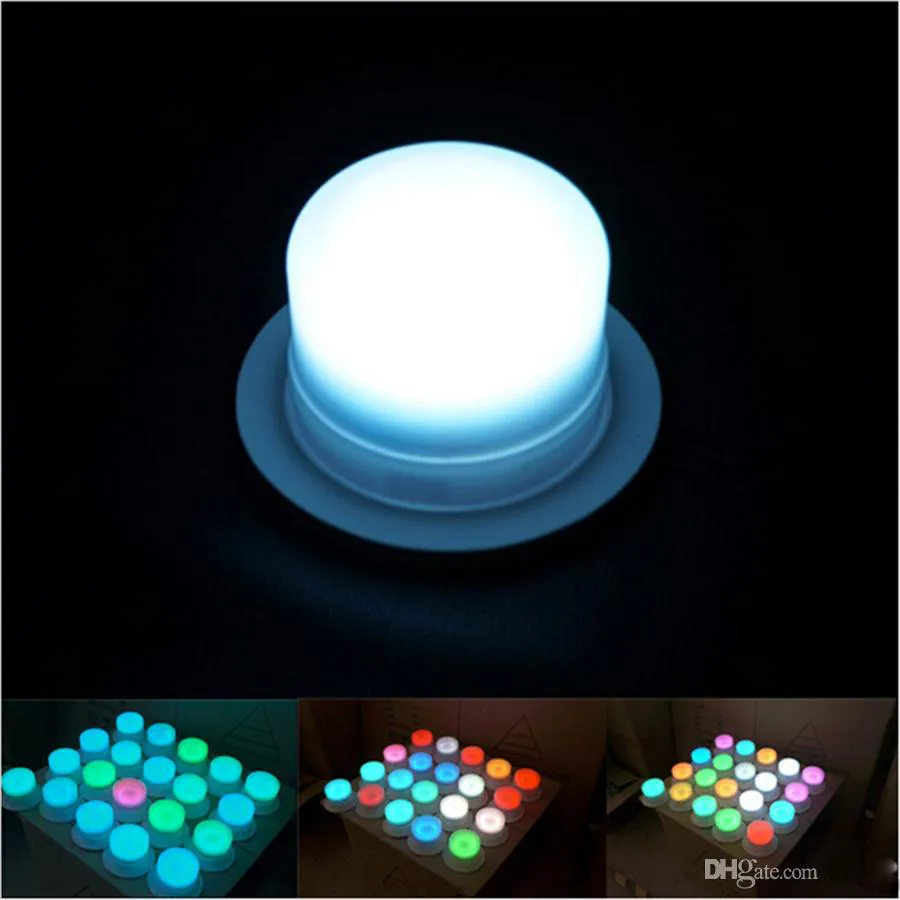 Novo LED Iluminação Da Mobília Recarregável Bateria Led RGB de Controle Remoto À Prova D 'Água IP68 Piscina Luzes