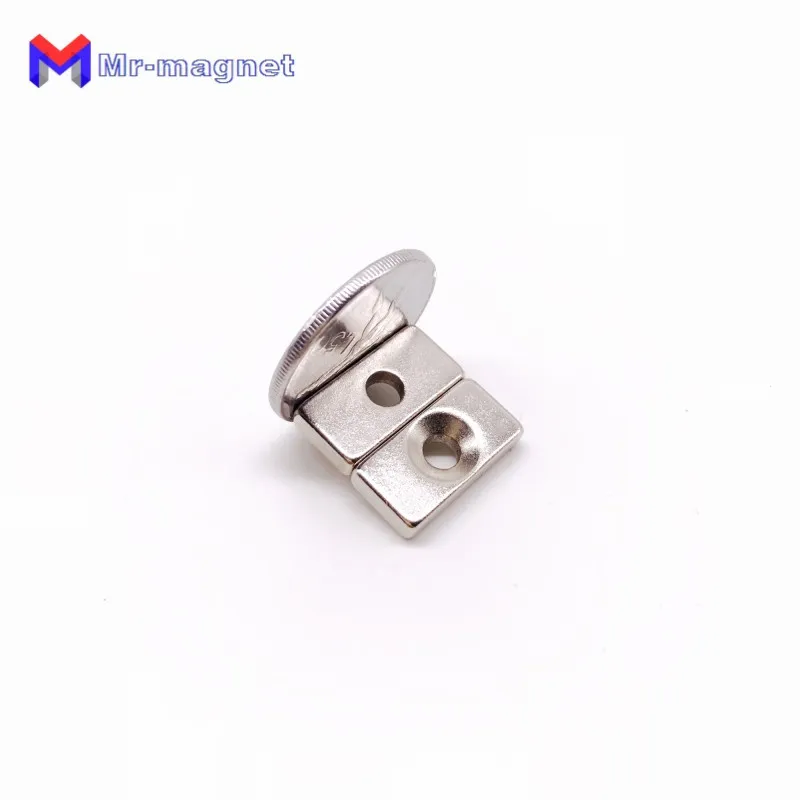 imanes hot sale imanes de nevera 20pcs lot f25x10x4 mm hole 5mm n35 strong square ndfeb magnet 25104 neodymium magnets 25x10x44mm