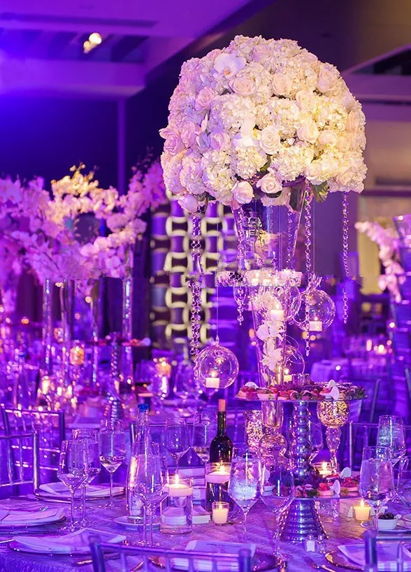 69 cm boyunda) uzun boylu ve büyük Düğün Dekoratif Çiçek Metal Vazo çiçek Dekorasyon Düğün için Centerpieces standı senyu0232