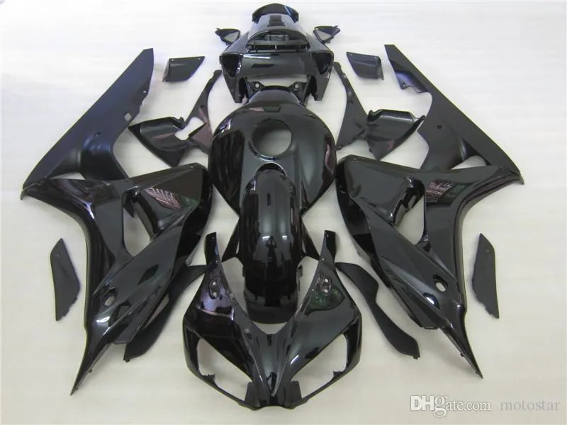 Spritzgießwerkzeug Kunststoff Verkleidung Kit für Honda CBR1000RR 06 07 glänzend schwarz fairings CBR1000RR 2006 2007 OT08