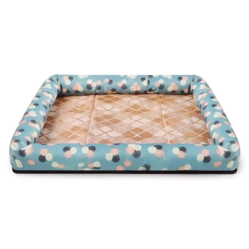 Summer Ice Silk Cool Breathable Oxford Cloth Mat Kennel Waterproof Cool Dog Bed Summer Pet Cat Sleeping Mat Sofa