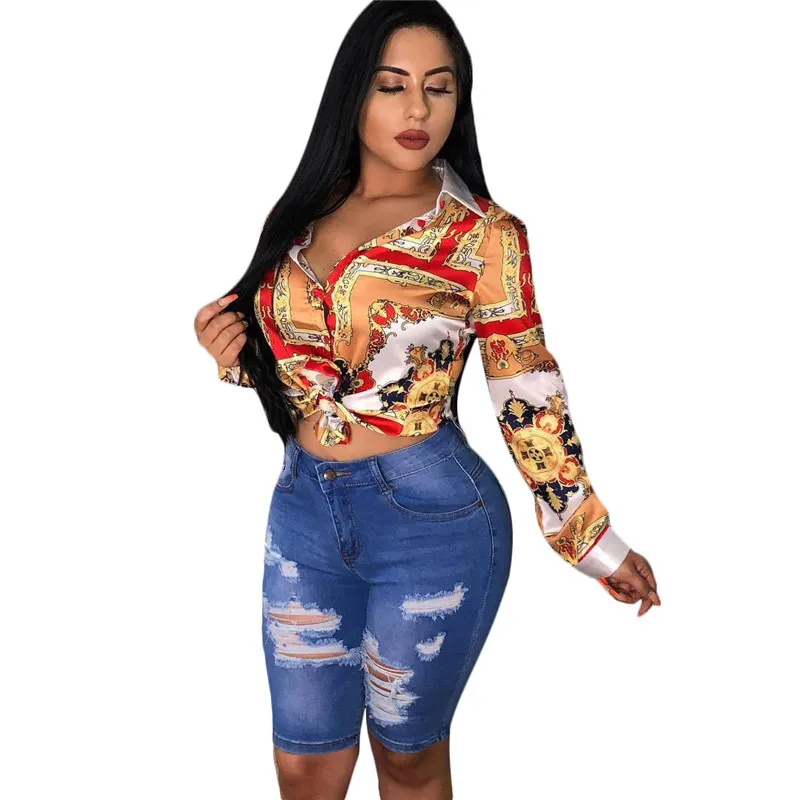 Camisas estampadas on sale mujer 2019