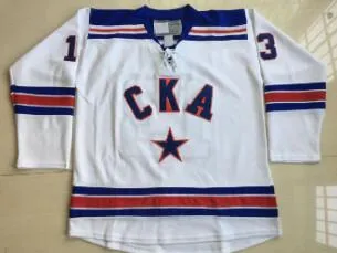 KHL Mens Embroidered Vintage Hockey Shirts Full Stitched ...