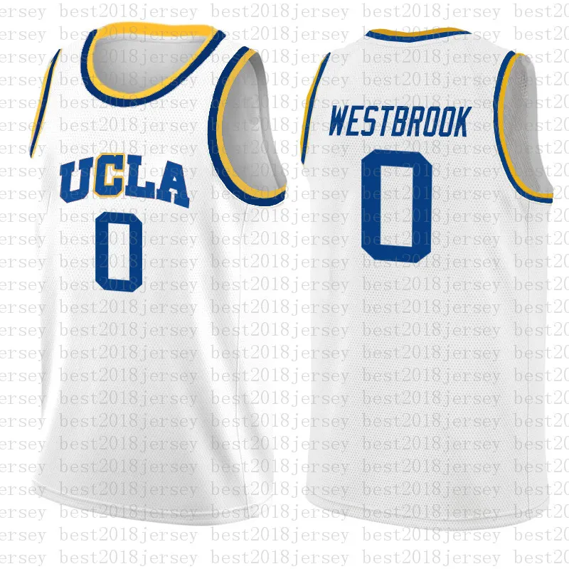 2018 Hot Sprzedaż Nowy NCAA Campus Bear UCLA Russell 0 Westbrook Reggie 31 Miller Jersey College Koszykówka Nosi Koszulki 123