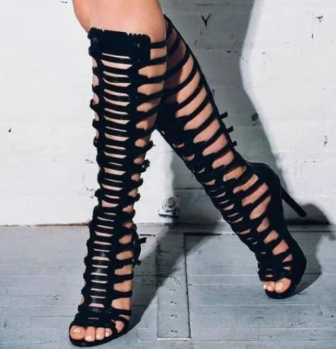 Closed toe deals gladiator heels