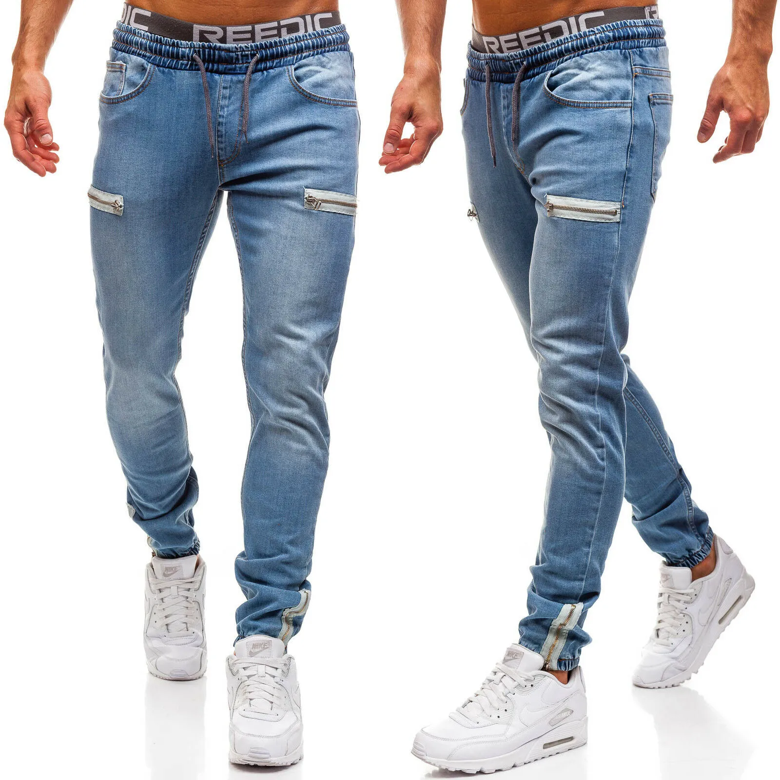 Explosion Models Fashion Men Jeans European American Mens Denim Fabric