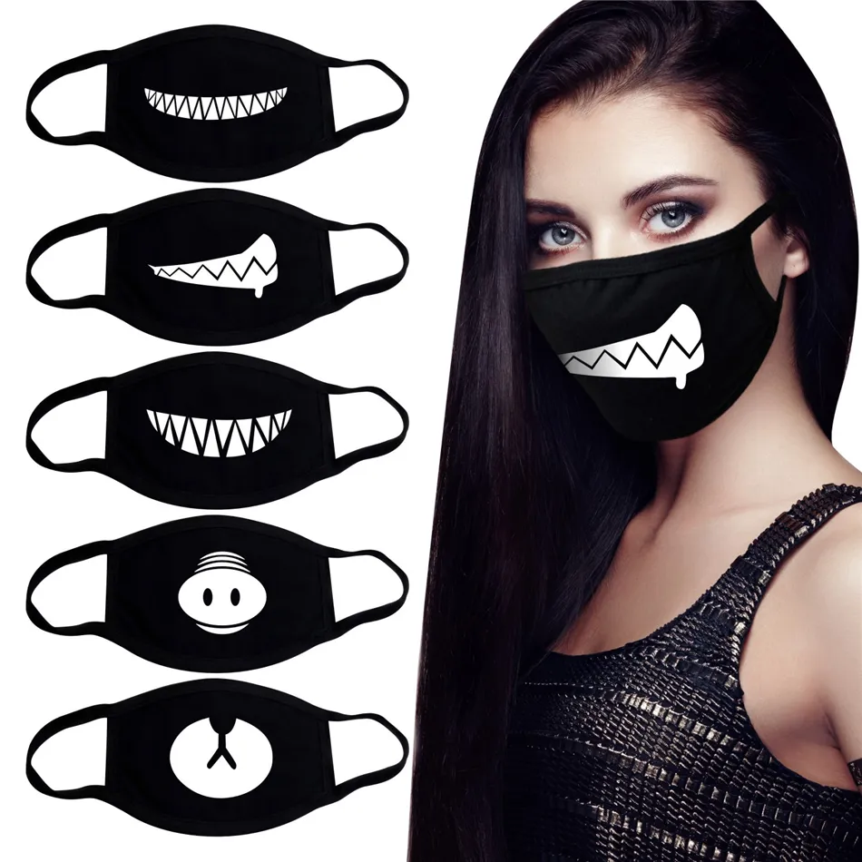 Coton anti-poussière bouche visage masque Anime dessin animé ours chanceux femmes hommes moufle visage bouche masques nouveau