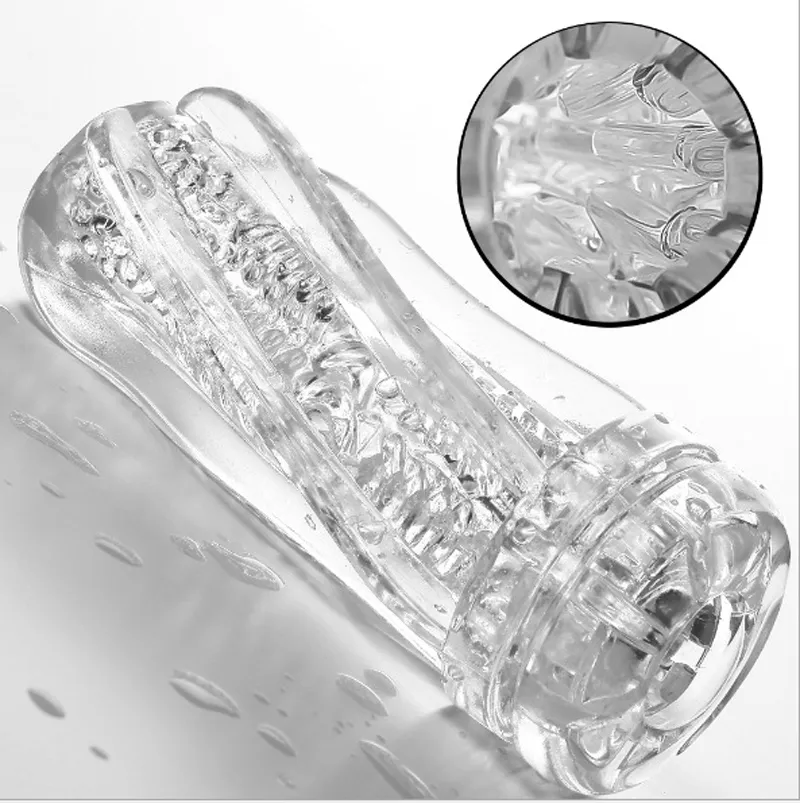 clear sex toy for men Palm-Tec DX Vol 17 Stroker Male Masturbator Clear Men Masturbation TPR Tool  REAL main image 1