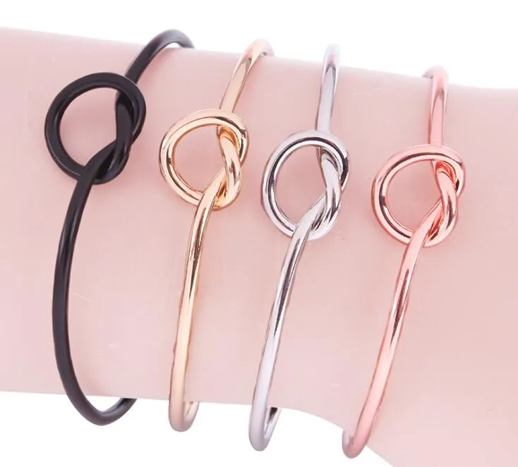 Rose gold tie the knot bracelet 2025
