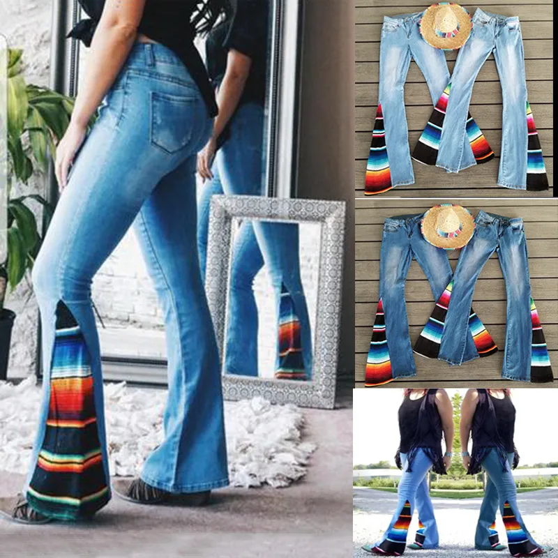 serape bell bottom pants