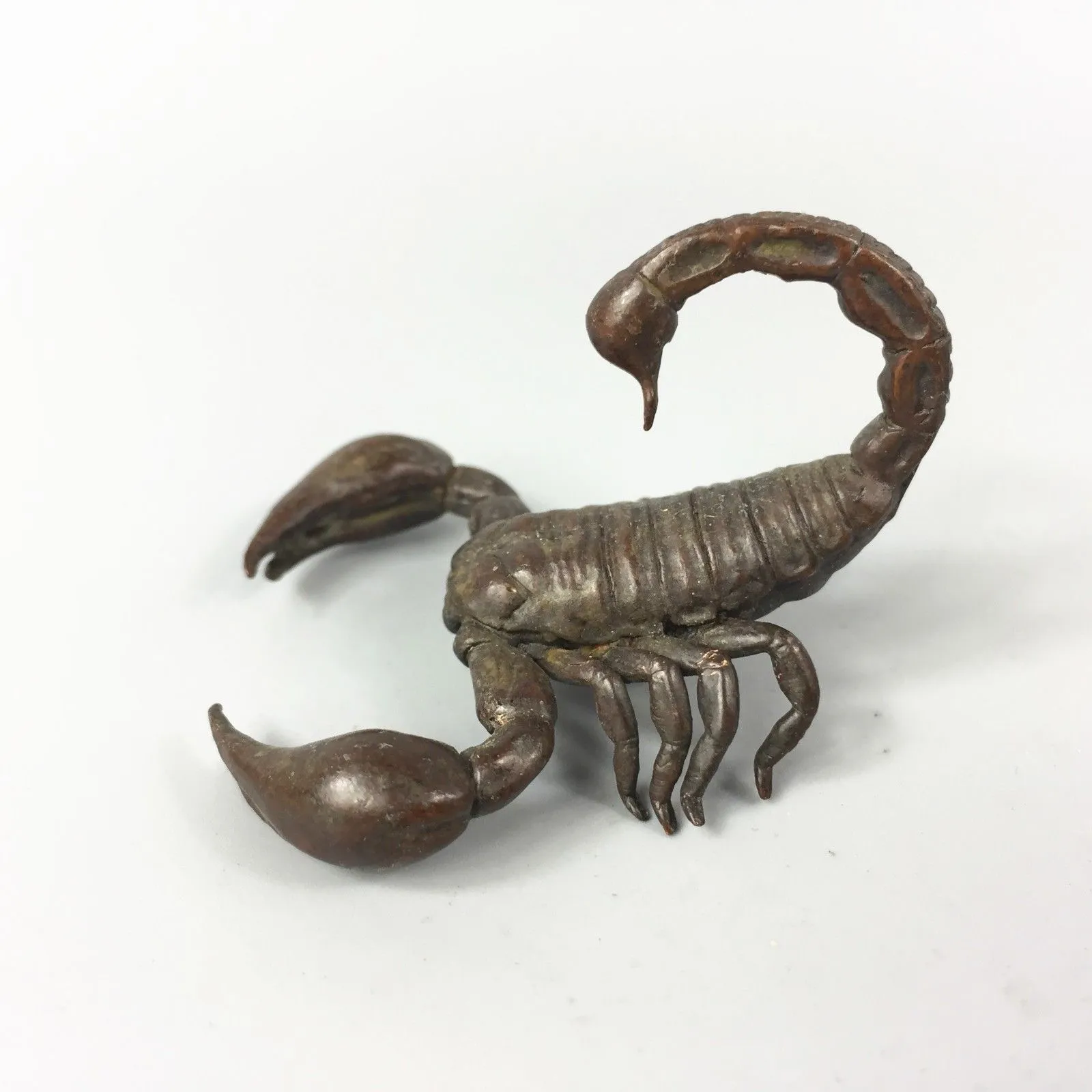 Rare Chinese Old Bronze Copper Handwork Poisonous Scorpions Collectible