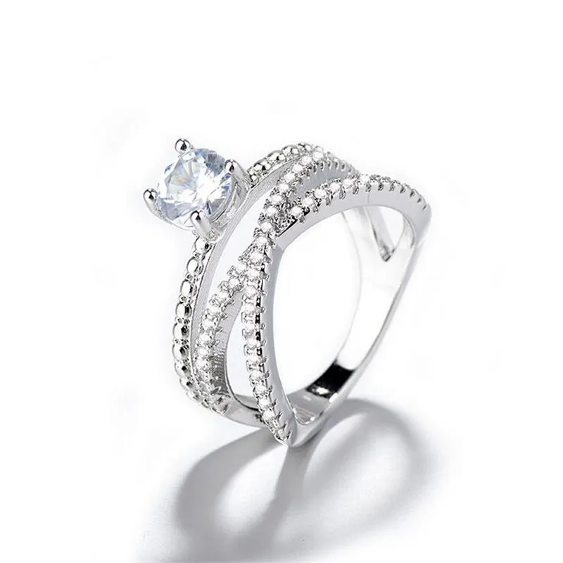 IRI♪即日発送♪ページ DHgate.com:925 Sterling Silver Diamond Ring, Infinity Cross