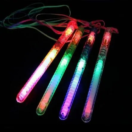 크리스마스 공급 임의의 색상 1PCS 깜박임 지팡이 LED 발광 라이트 업 스틱 순찰 깜박임 콘서트 파티