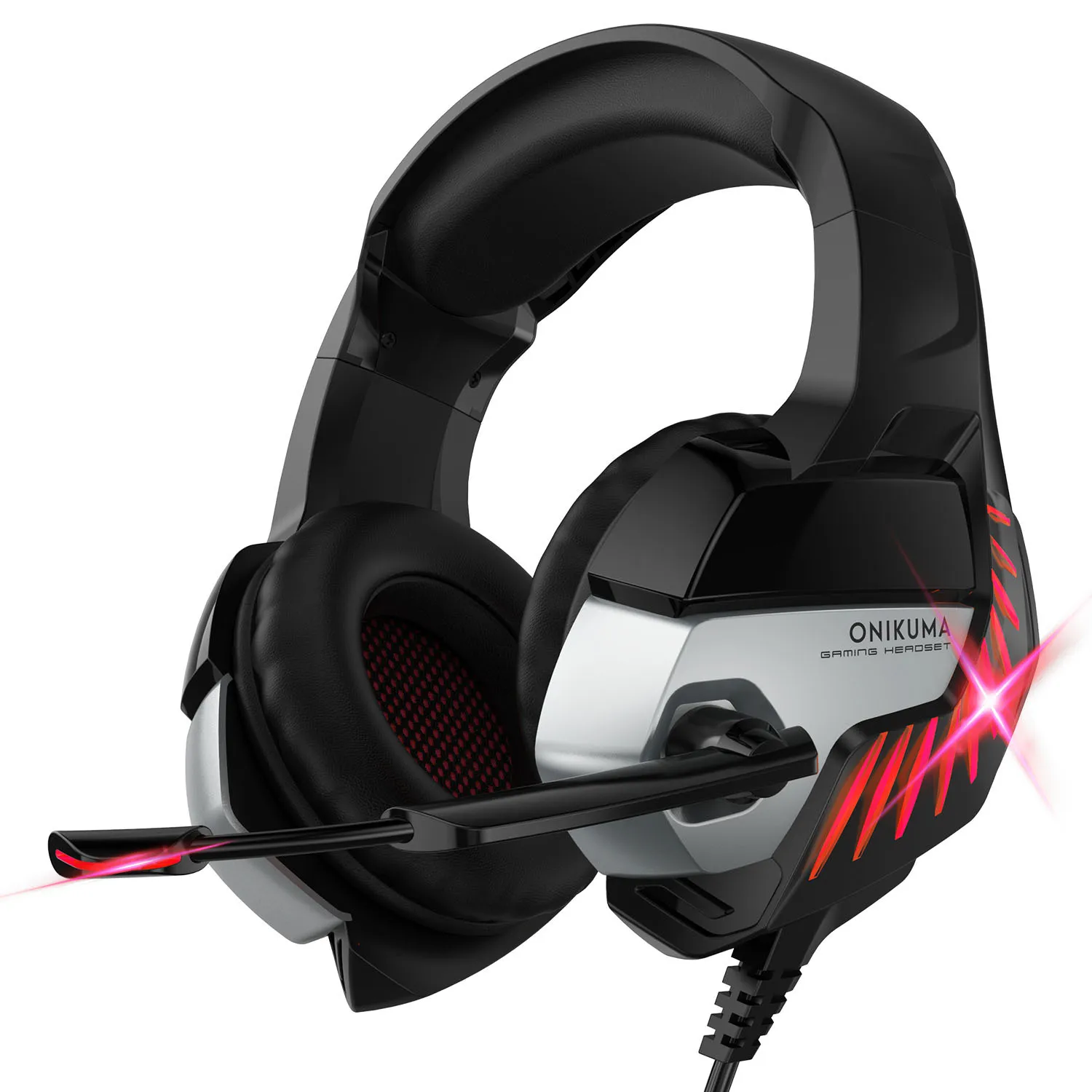 Fachixy 「2024 New」 FC200 Gaming Headset pour PS4/PS5/PC/Xbox/Nintendo  Switch, Casque PS4 avec câble et lumière RGB, Casque stéréo Surround avec  Micro