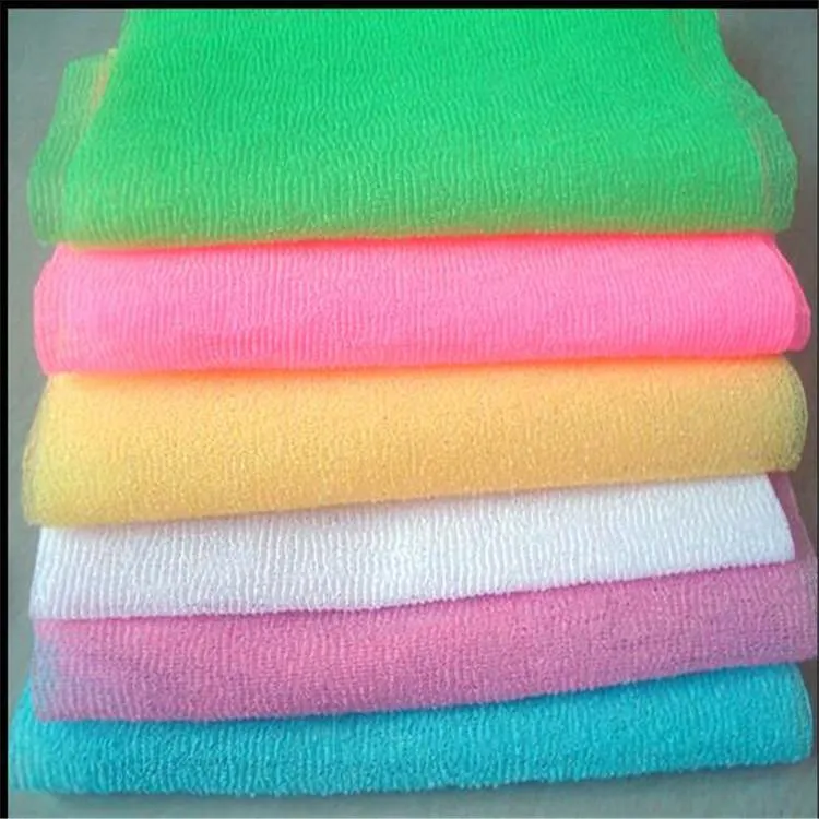 Nylon Mesh Bath Shower Body Washing Clean Exfoliate Puff Scrubbing Towel Cloth Scrubbers Bath Tools RRA2917