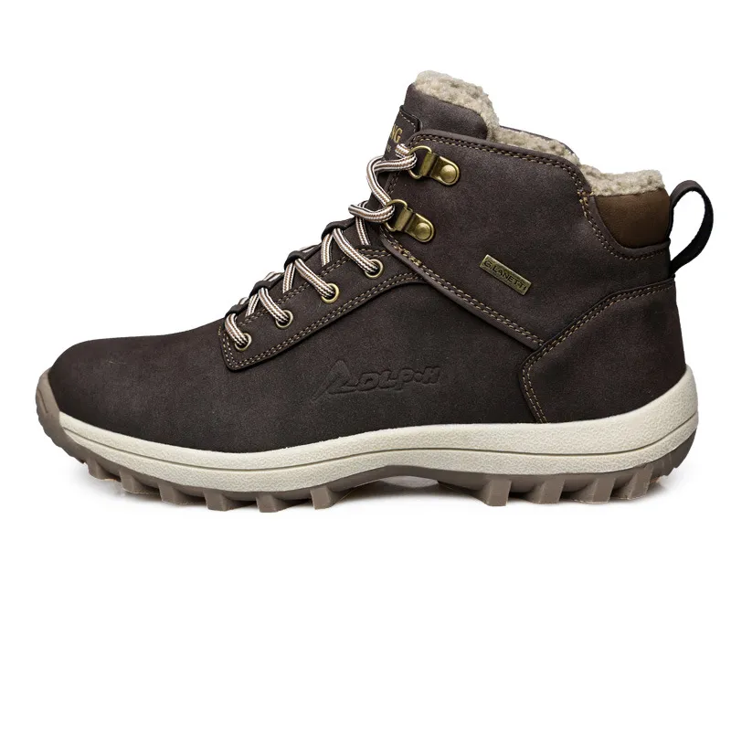 Werk Snowboots Winter Nieuwe Heren Womens Waterdichte Hoge Katoen Schoenen Heren Outdoor Klimmen Schoenen Antislip Wandelen