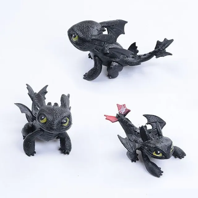 Black Toothless Dragon + Lightning Fury Plush Pack • Magic Plush