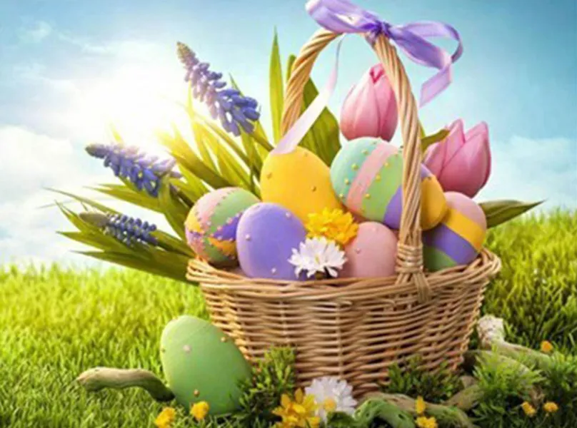 Happy Easter DIY 5D Easter Diamond Painting Crafts Cross Stitch