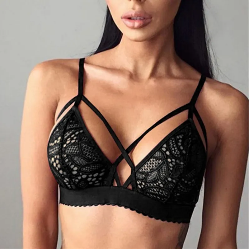 sheer black top with bralette