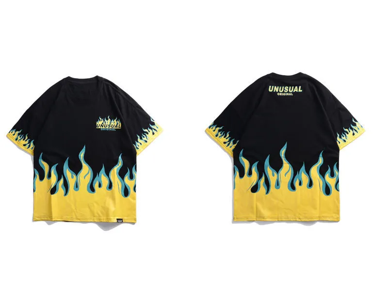 Fire Flame Printed Tshirts 1
