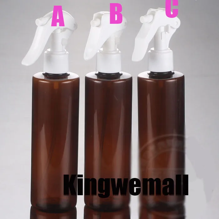 300pcs/lot 250ML mouse shape spray Amber bottle used for cosmetic,pump spray head PET bottle, bottle with mist sprayer