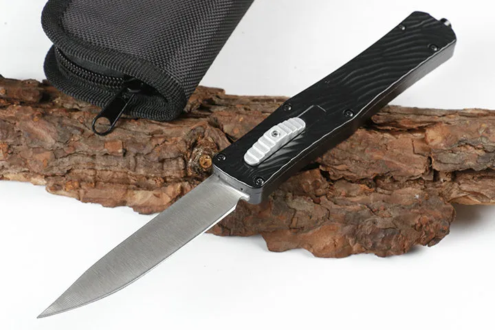 Newer Black Avenger 2 57HRC Zinc-Aluminum Hunting Folding Pocket Knife Survival Knife benhmade Xmas gift for men copies 1pcs freeshipping.