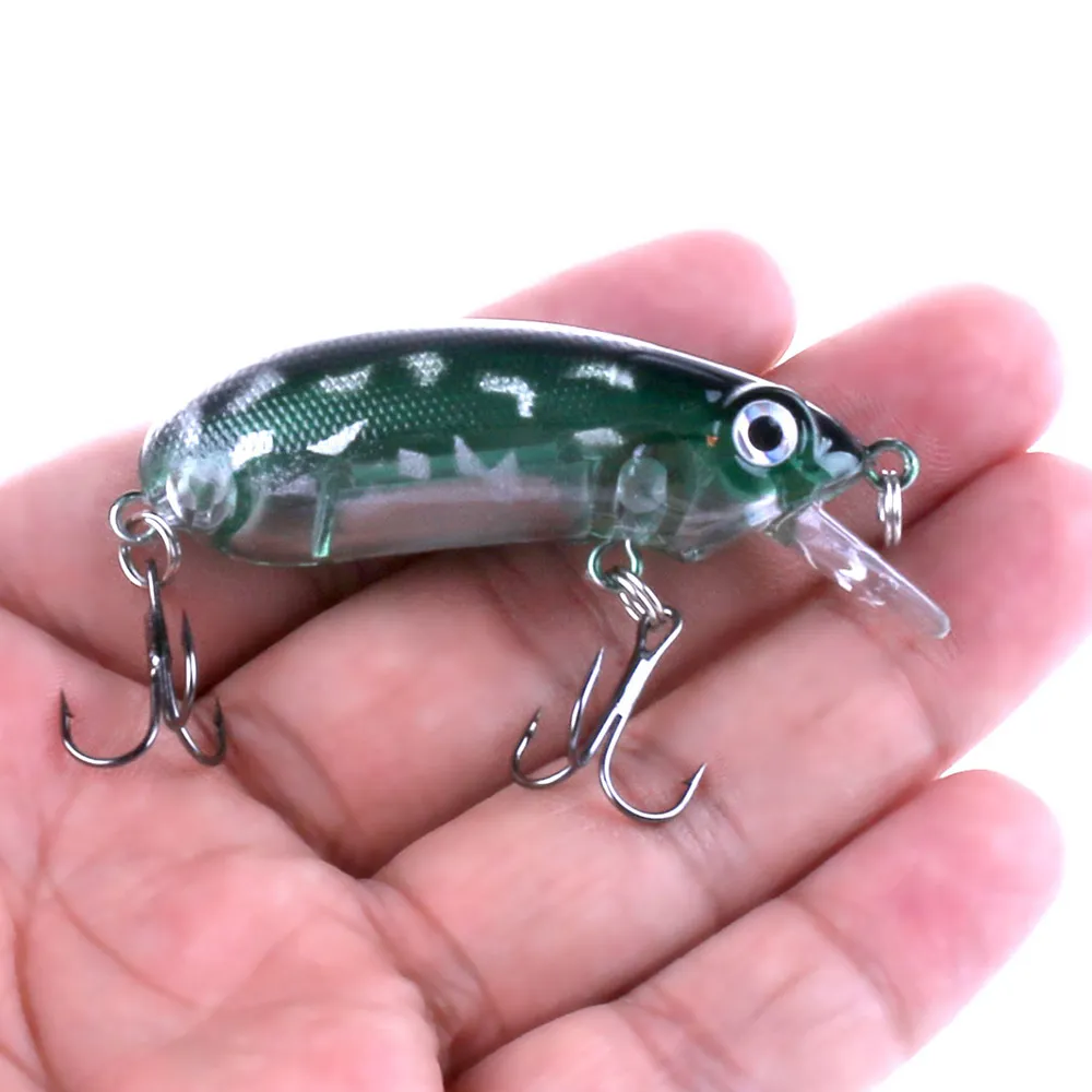 HENGJIA 2019 señuelo de Pesca Crabkbait cebo de plástico duro 6cm 9,8g Wobbler Isca aparejos de Pesca Artificial con ojos de pesca 3D realistas