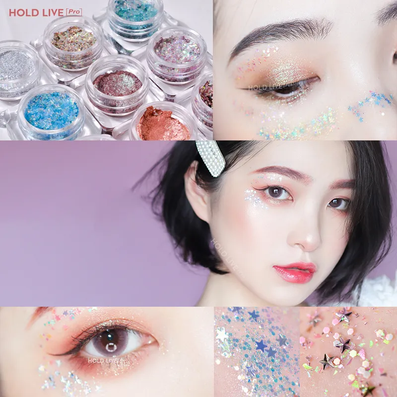 Eye Shadow Colorful Jelly Bling Eyeshadow Brightening High Light