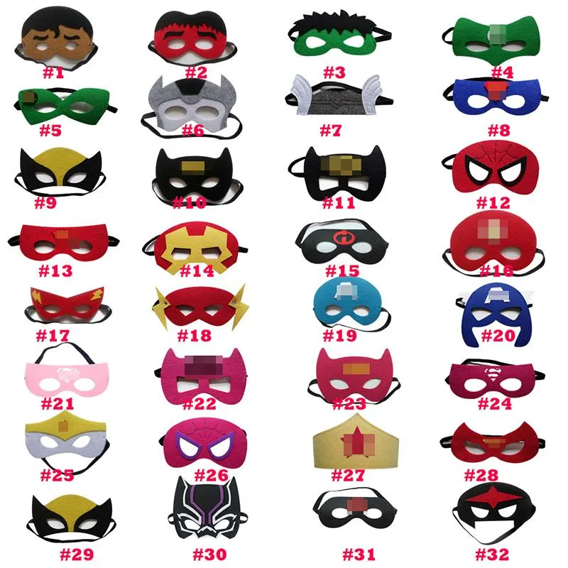 Máscaras de superhéroe para niños, juego de 35 máscaras de ojos,  decoraciones de fiesta de cumpleaños, suministros de cosplay de superhéroes  de