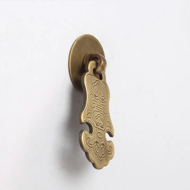 Mstyle Chinese antique simple drawer knob furniture door handle hardware Classical wardrobe cabinet shoe closet cone vintage 4714948