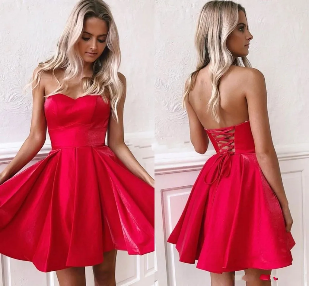 Vestidos elegantes para el hogar 2019 Sweetheart A Line Fiesta corta Vestido de gala Chica negra Vestidos elegantes para el hogar 2019 Sweetheart A Line Fiesta corta Vestido de gala Chica negra