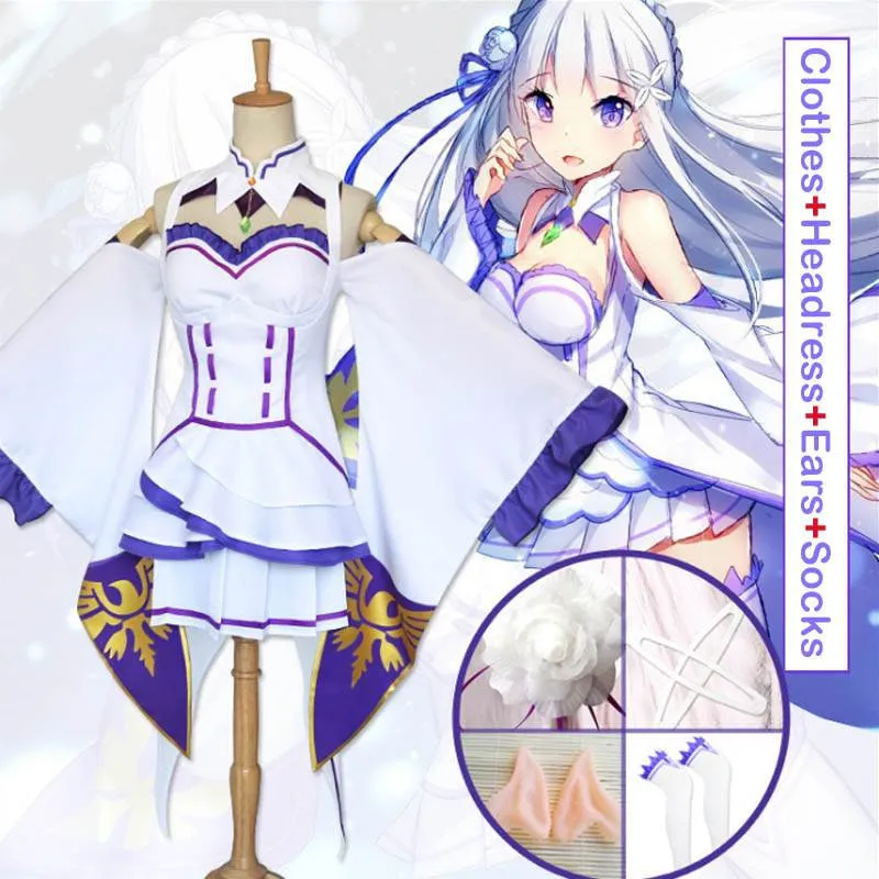 Japanese Anime Re Zero Kara Hajimeru Isekai Seikatsu Emilia Adult